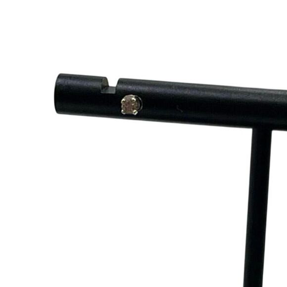 Designer Signed‎ 14K Yellow Gold Round Diamond Solitaire Stud Earring *Single - Picture 8 of 8